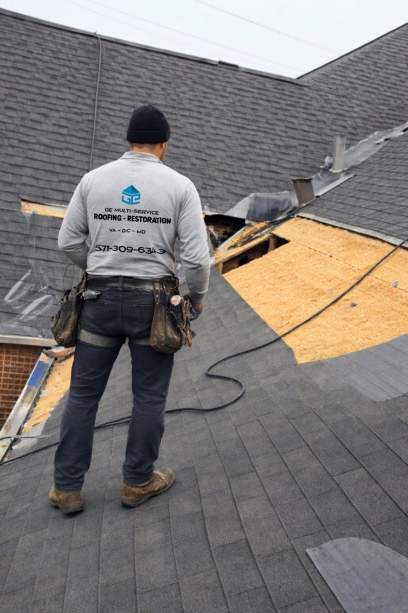 Roofing work by GE Multi Service