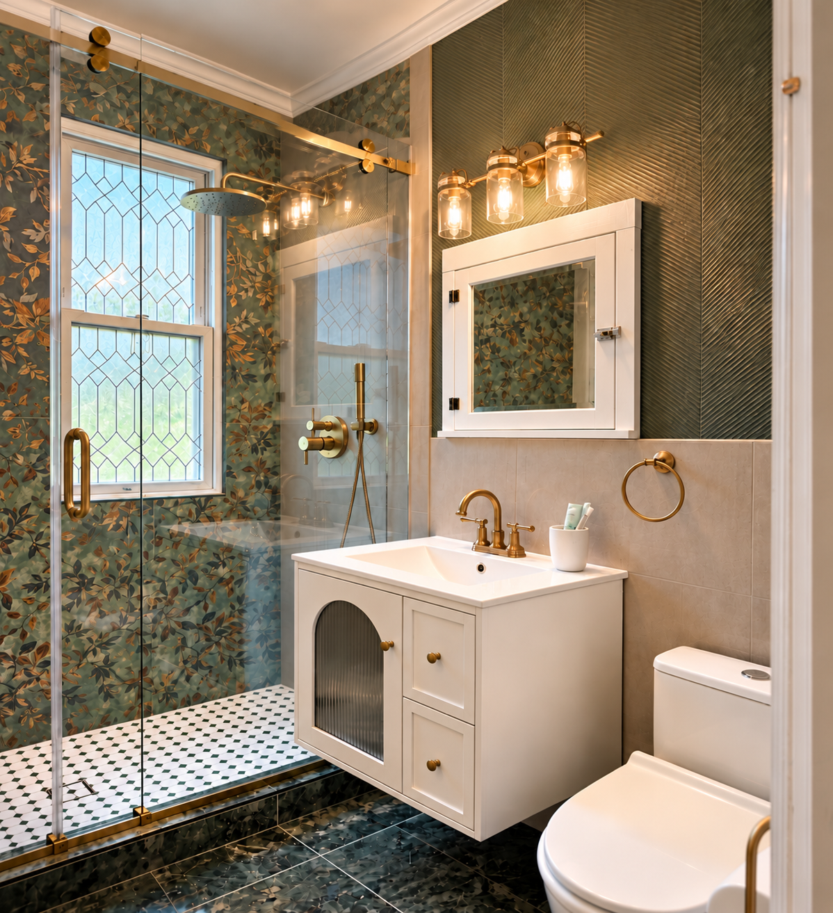 Featured summer bathroom renovation completed by GE Multi Service in Washington, D.C.